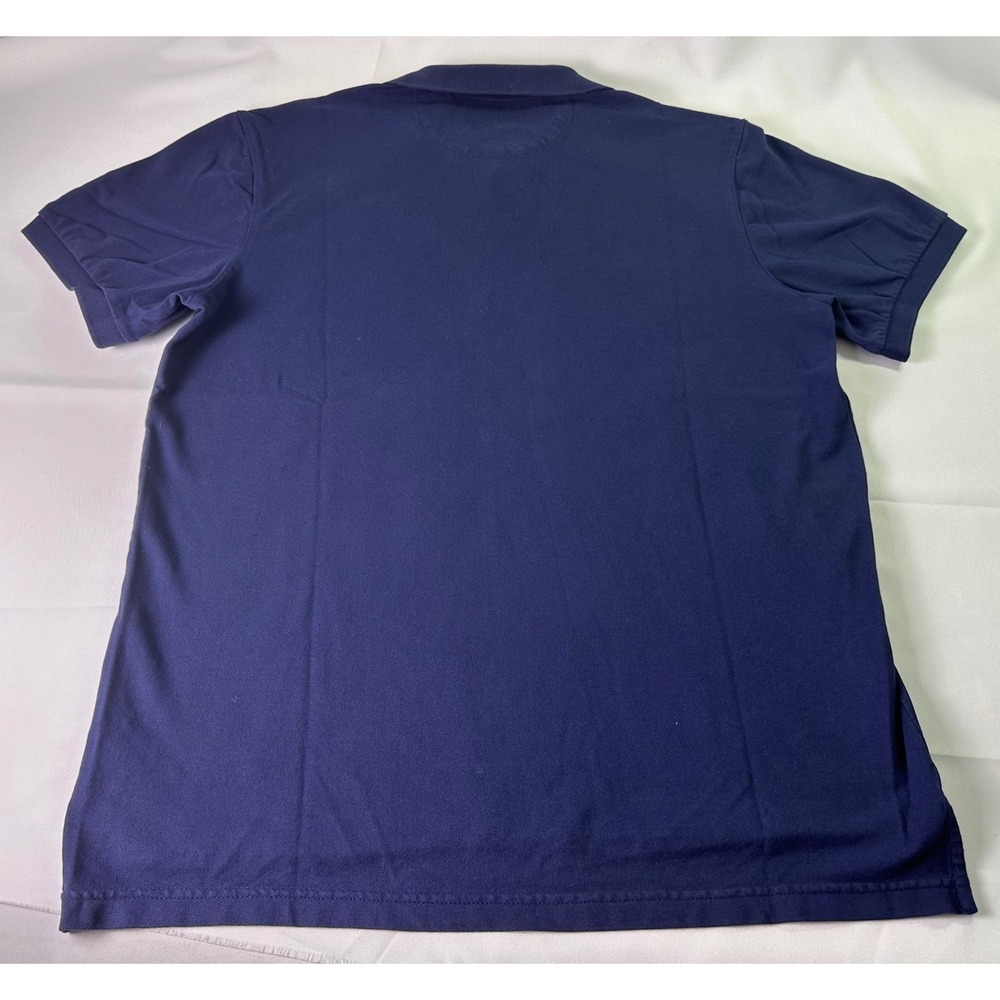 Chaps Stretch Polo Shirt Classic Fit Short Sleeve Casual Blue Top Mens Large - Picture 5 of 7